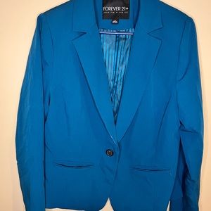 Teal Forever 21 blazer